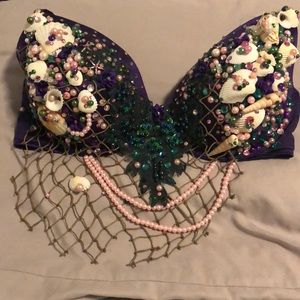 Custom Rave Bra Mermaid
